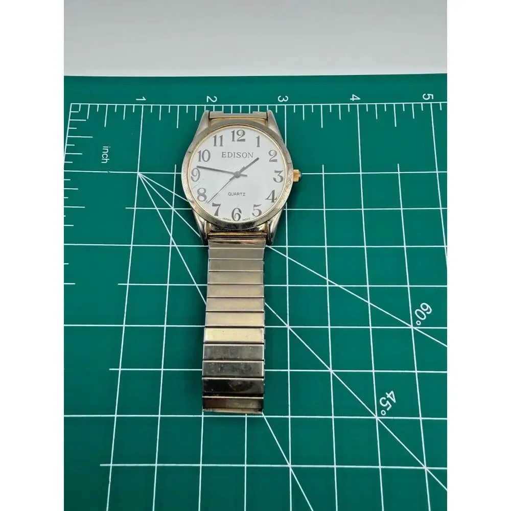 Vintage Edison Quartz Wristwatch – Working Condition